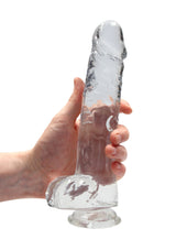 RealRock Crystal Clear 9 Inch Realistic Dildo With Balls – Body-Safe Dildo > Dildos > Realistic Dildos - Tophatter Daily Deals