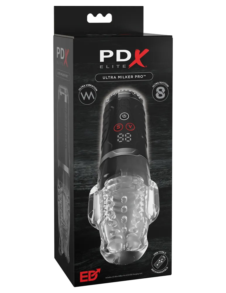 PDX Elite Ultra Milker Pro – Powerful Sucking and Vibrating Male Masturbator > Sex Toys For Men > Masturbators > Vibrating - Tophatter Daily Deals