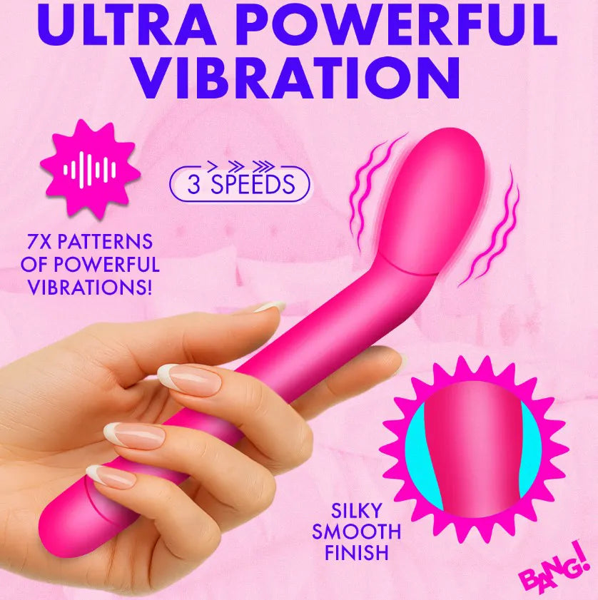 Slim G-Spot Vibrator – Rechargeable 3 Speeds 7 Patterns Vibrator > Vibrators > G-Spot - Tophatter Daily Deals