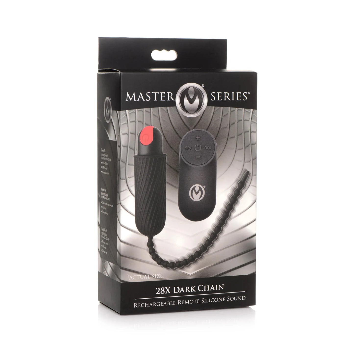 Dark Chain Rechargeable Silicone Sound – Remote-Controlled Urethral Sounding Beads > Sex Toys For Men > Sounding Rods - Tophatter Daily Deals