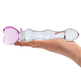 Glas Sweetheart (Pink) – Curved Glass Dildo 8 Inch > Glass > Dildos - Tophatter Daily Deals