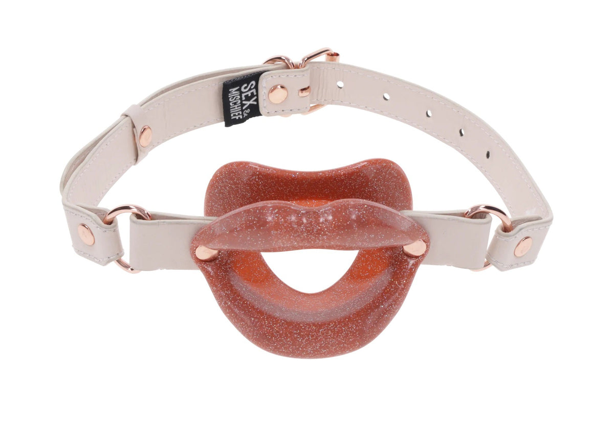 Sex and Mischief Peaches n CreaMe Silicone Lips > Bondage Gear > Gags and Bits - Tophatter Daily Deals