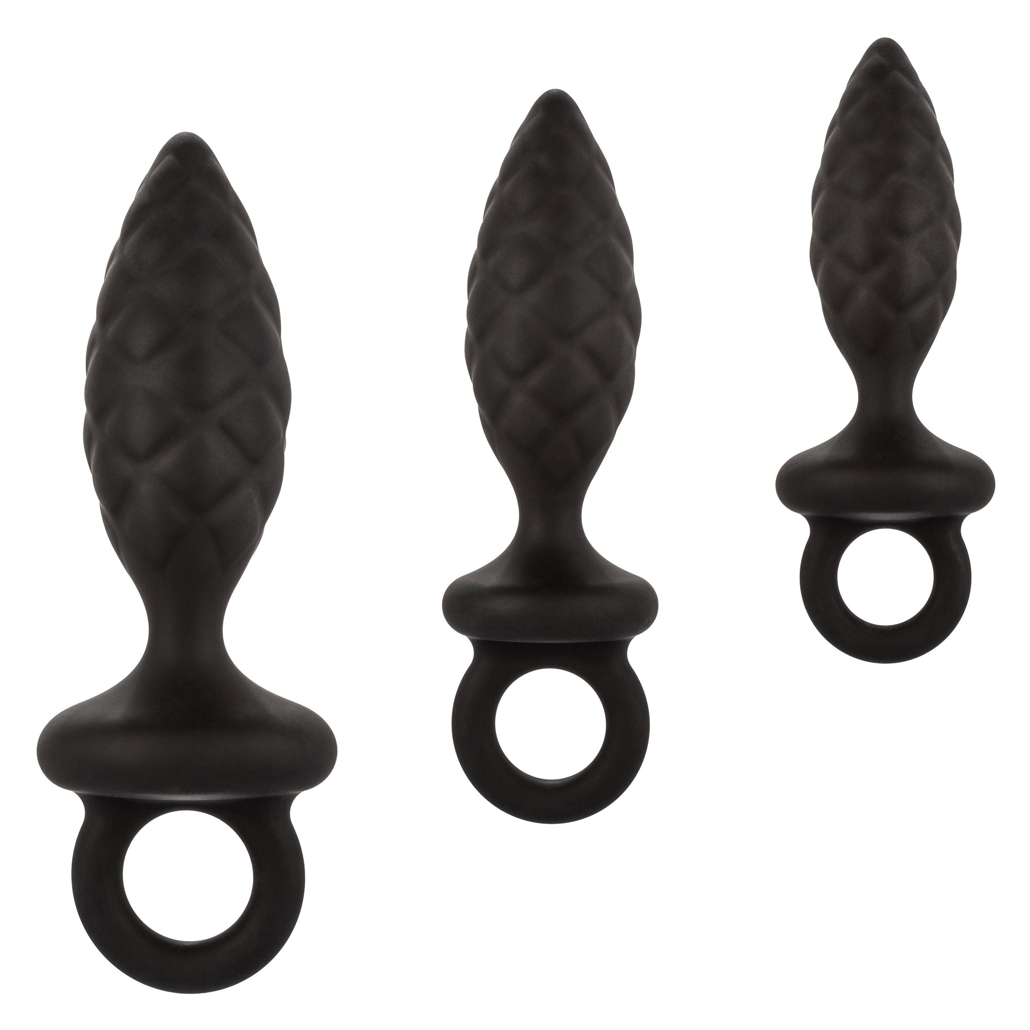 Silicone Anal Probe Kit – 3 Piece Graduated Anal Plug Set > Anal Range > Butt Plug Kits - Tophatter Daily Deals