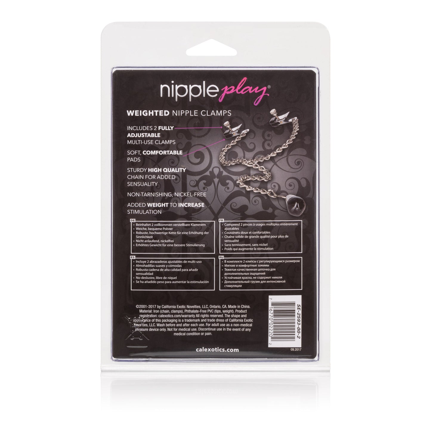 Weighted Adjustable Non-Tarnishing Jewelry – Weighted Nipple Clamps > Sex Toys > Nipple Clamps - Tophatter Daily Deals