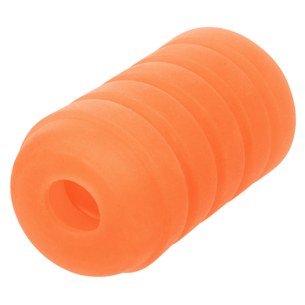 Pop Sock Ribbed Reversible Stroker Soft Tight Stretchy Material Orange > Sex Toys For Men > Masturbators Cup - Tophatter Daily Deals