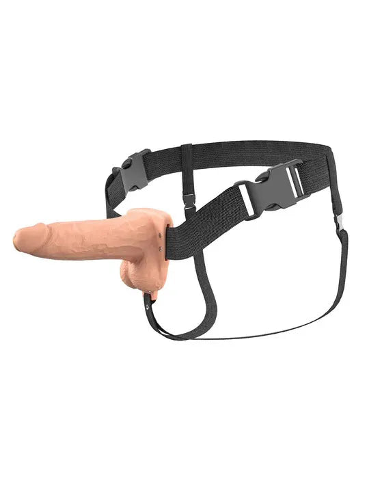 Fantasy X-Tensions Elite (Light) – 6 Inch Vibrating Hollow Silicone Strap-On > Dildos > Strap On Harnesses - Tophatter Daily Deals