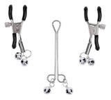 Shadow Bell Adjustable Nipple Clamps with Silver Bells – Nipple Jewelry > Sex Toys > Nipple Clamps - Tophatter Daily Deals