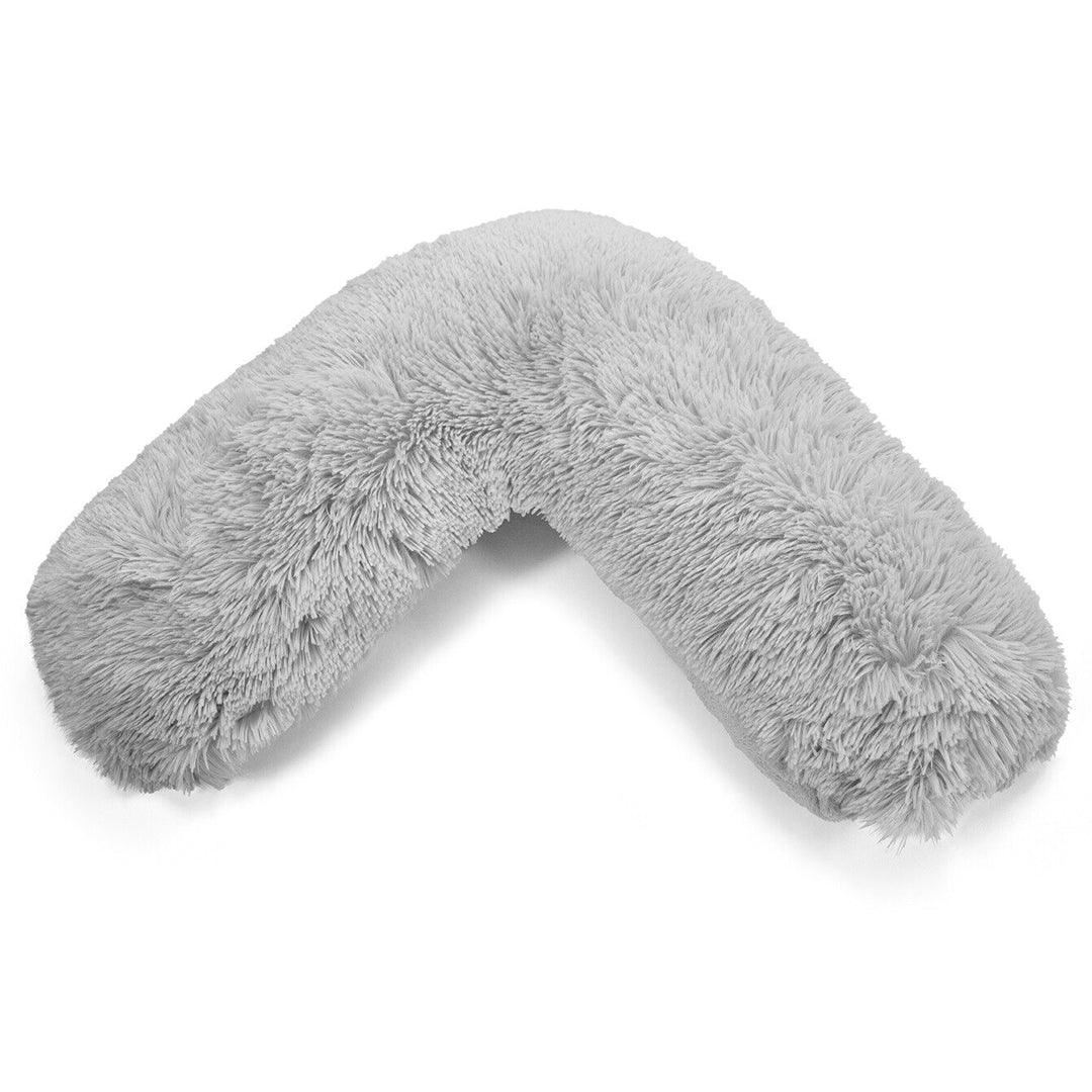 Pillowcases for V Shaped Pillow - Teddy Cuddles V Shape Pillow Case For Soft Back Neck Nursing Pregnancy Support Silver Pillows - Tophatter Daily Deals