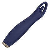 Chic Jasmine Navy Blue 6.25 Inch Dual Motor Silicone Vibrator with 10 Speeds and Rechargeable > Vibrators > Standard Vibrators - Tophatter Daily Deals