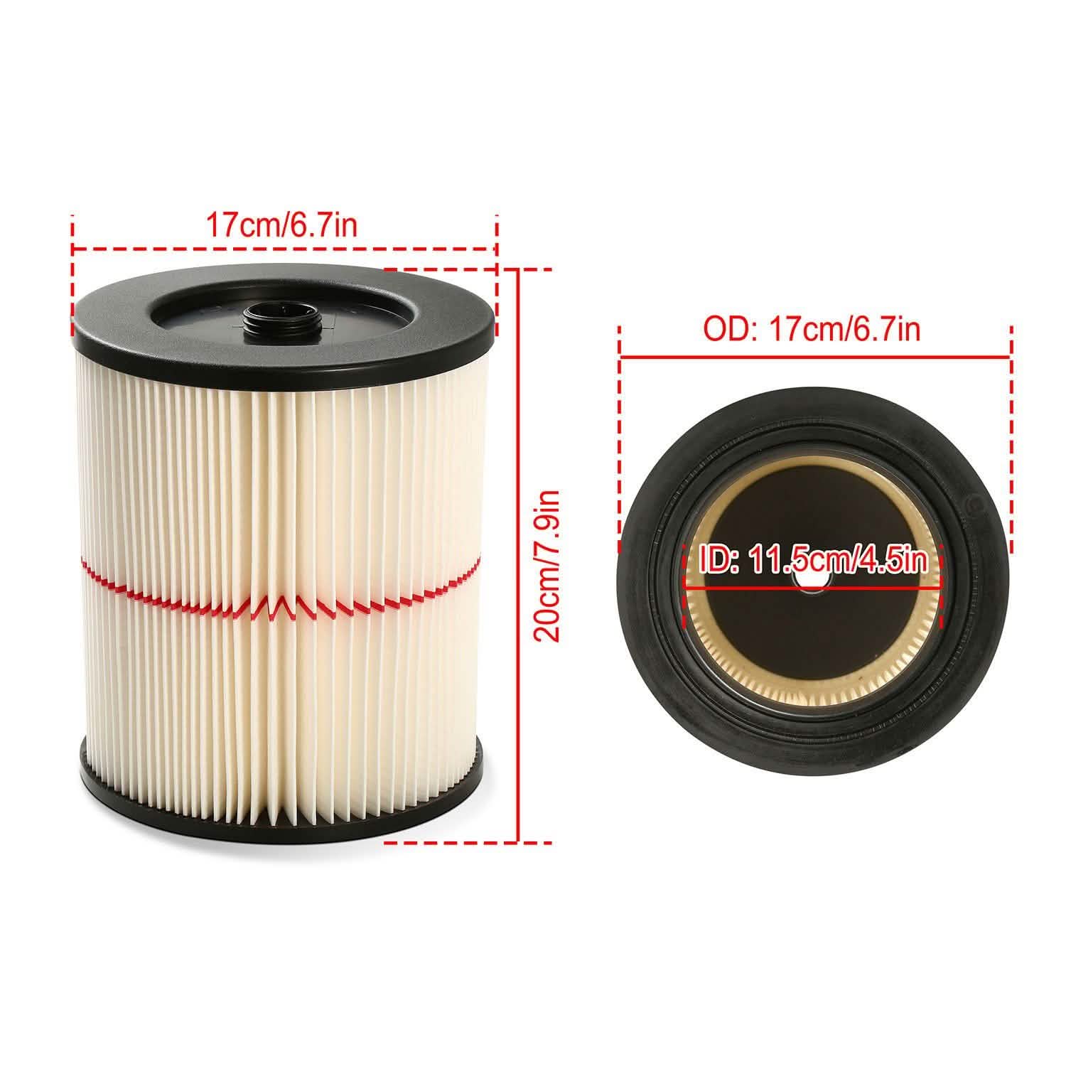 Vacuum Cartridge Filter Replacement Household Appliances - Tophatter Daily Deals
