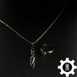 Jett Kunai Necklace Sage Ring Surprised Penguin Spray Killjoy Spray Pin Cool Gift Necklace&Ring - Tophatter Daily Deals