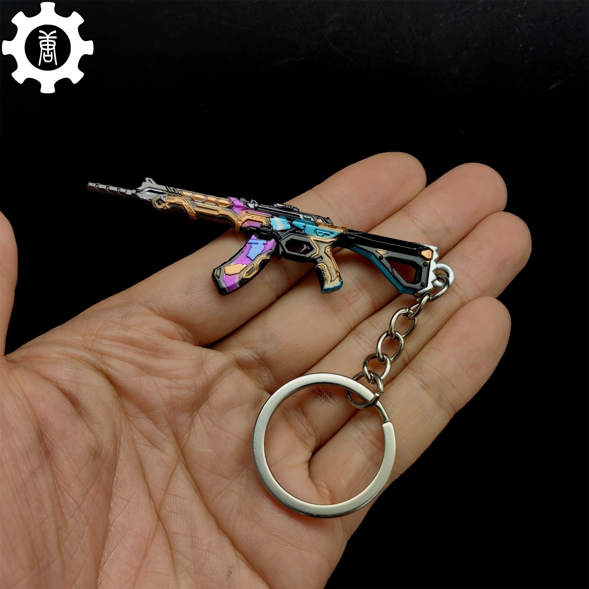Mini Glitchpop Vandal Gun Metal Keychain - Tophatter Daily Deals