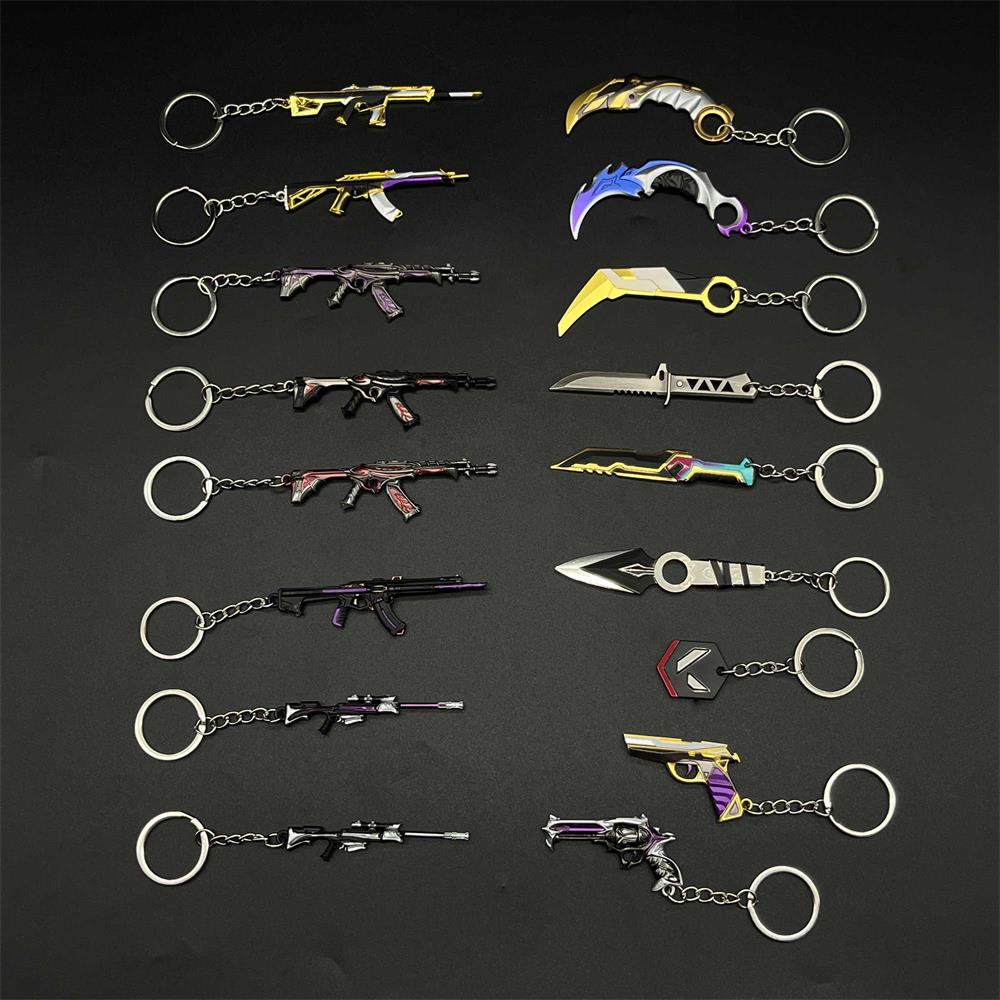 Metal Hot Game Weapons Mini Keychain Pendant 17 In 1 - Tophatter Daily Deals