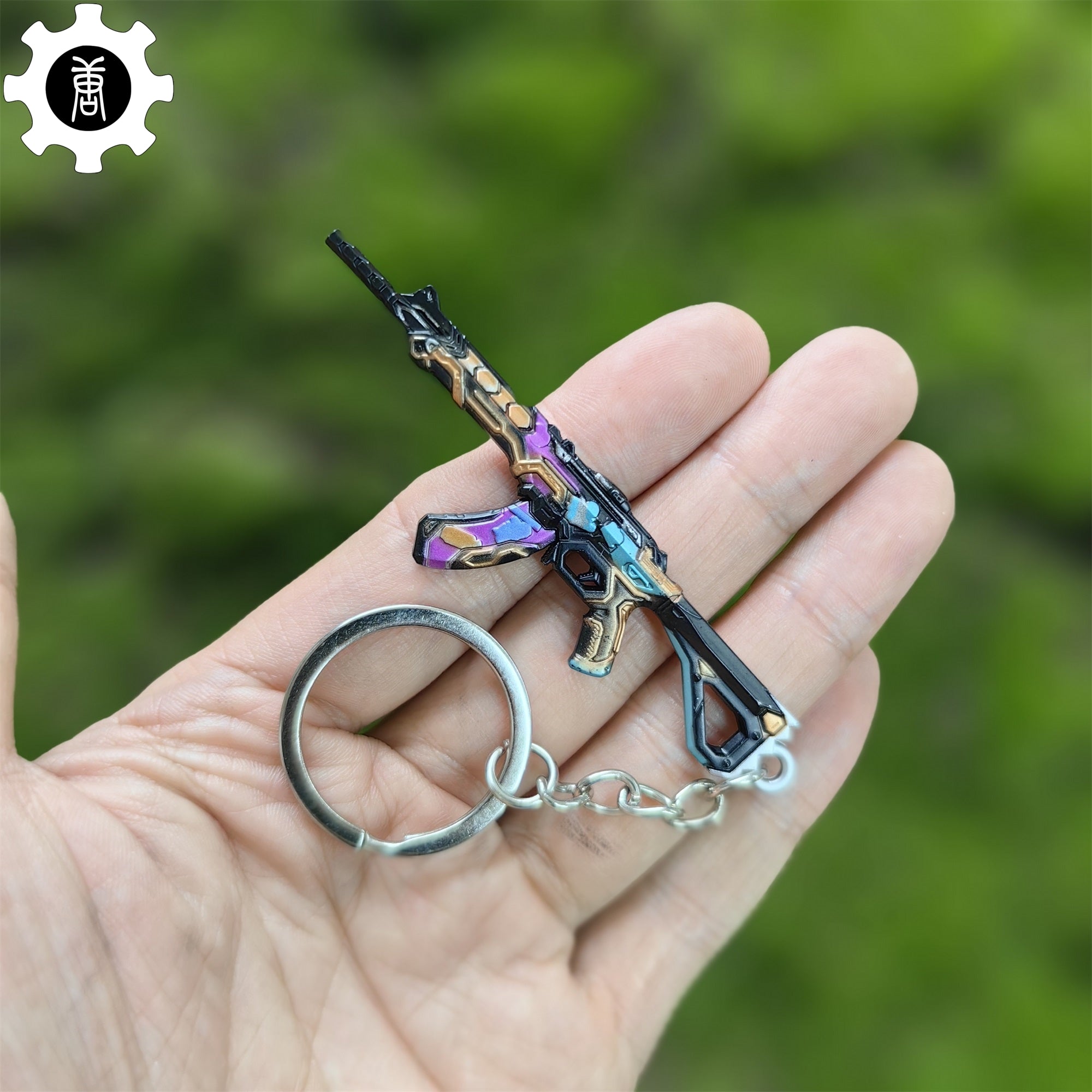Mini Glitchpop Vandal Gun Metal Keychain Keychain - Tophatter Daily Deals