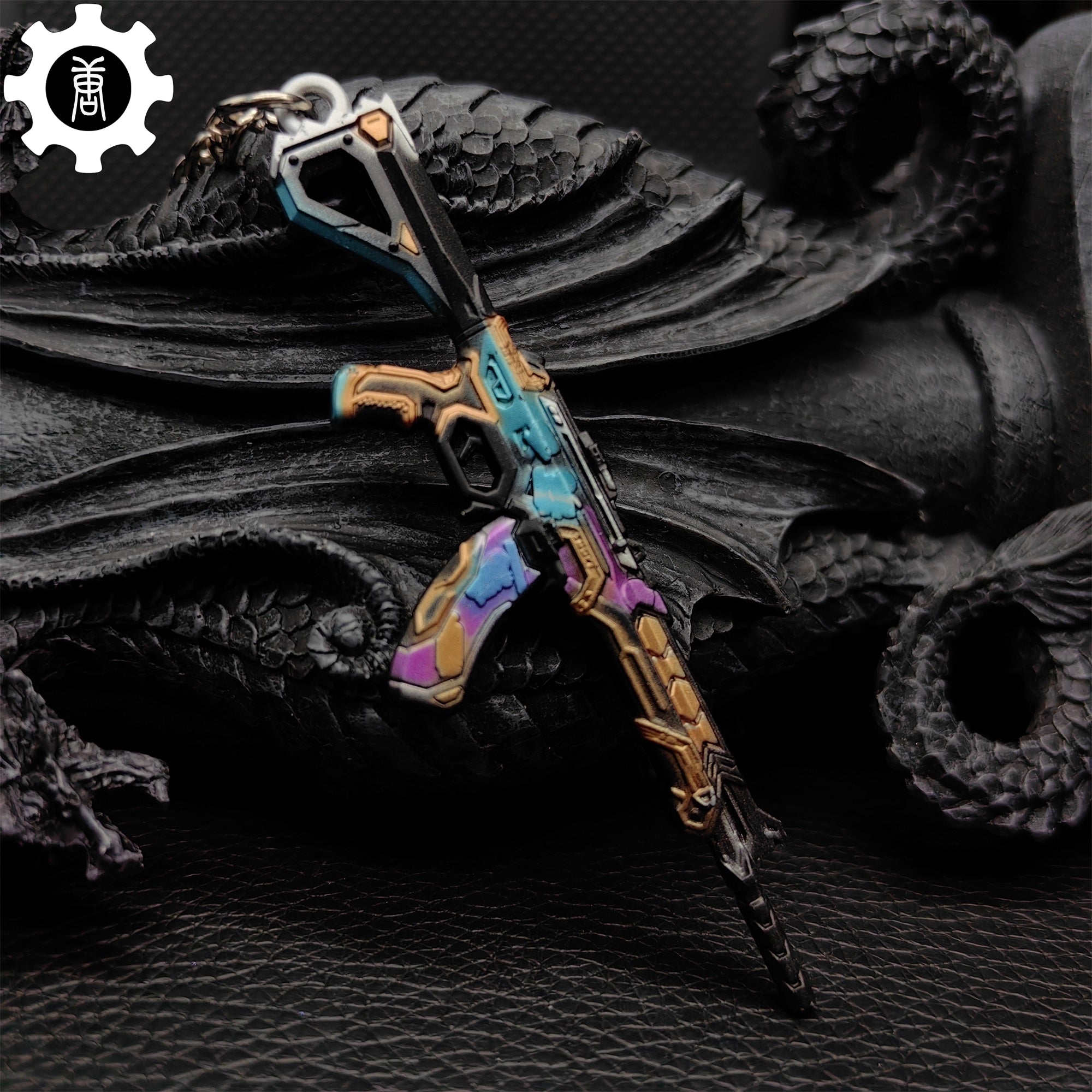 Mini Glitchpop Vandal Gun Metal Keychain - Tophatter Daily Deals