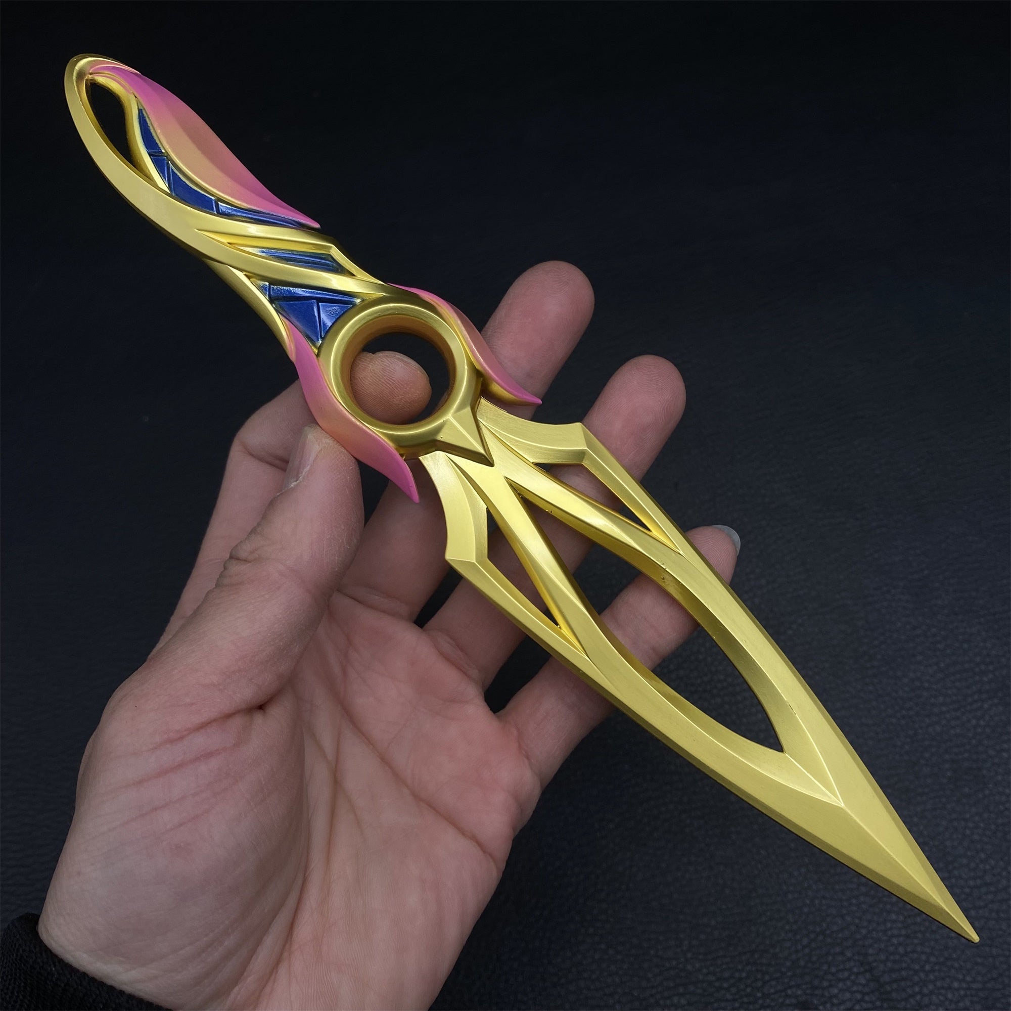 Mini-Scale Val Props Collective Metal Knife Fan Art Mystbloom Kunai 22CM - Tophatter Daily Deals