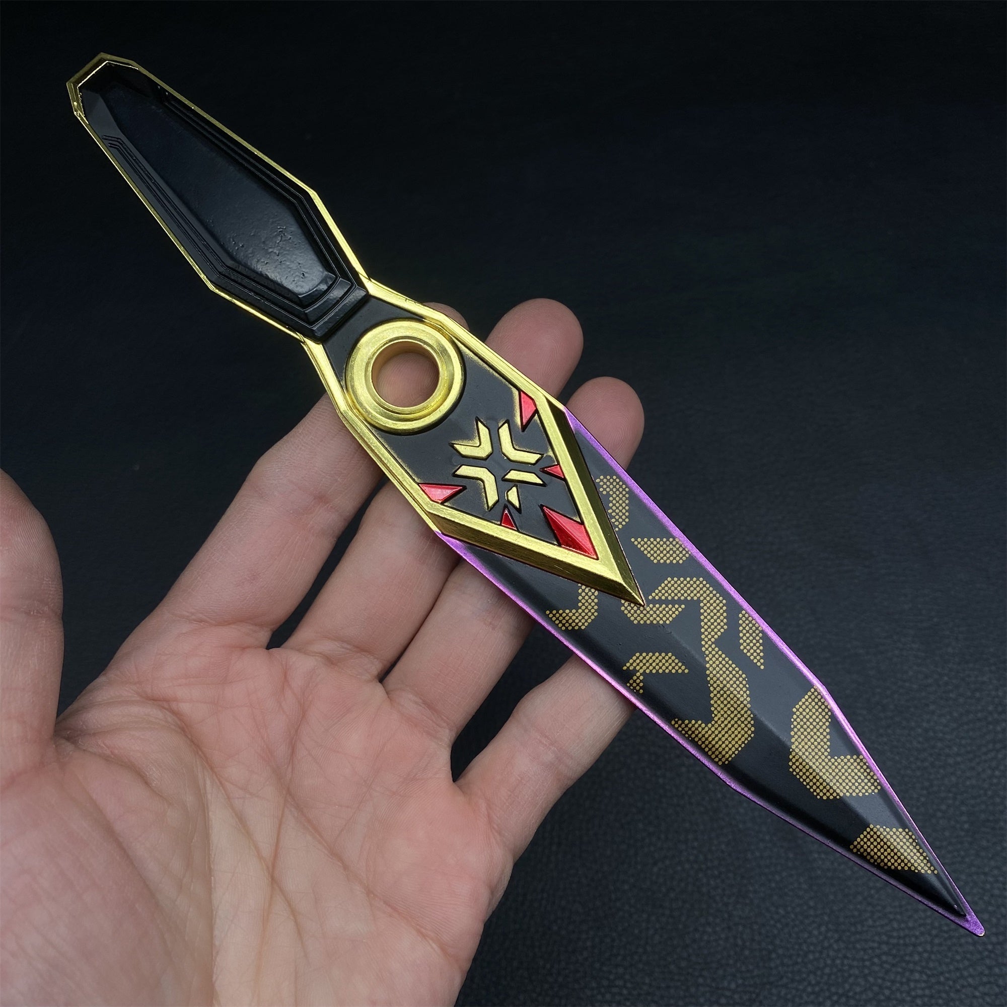 Mini-Scale Val Props Collective Metal Knife Fan Art Champions 2023 Kunai 22CM - Tophatter Daily Deals