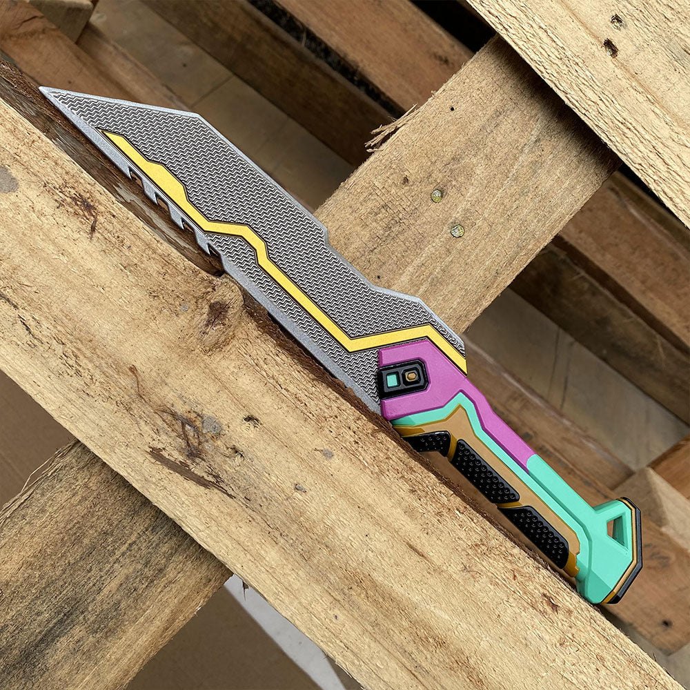 1:1 Glitchpop Knife Life Size Metal Replica--Blunt Blade - Tophatter Daily Deals