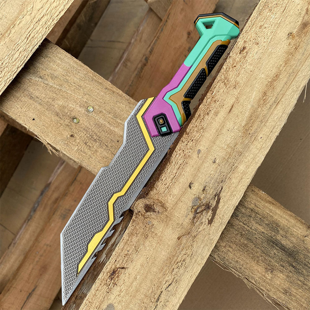 1:1 Glitchpop Knife Life Size Metal Replica--Blunt Blade - Tophatter Daily Deals
