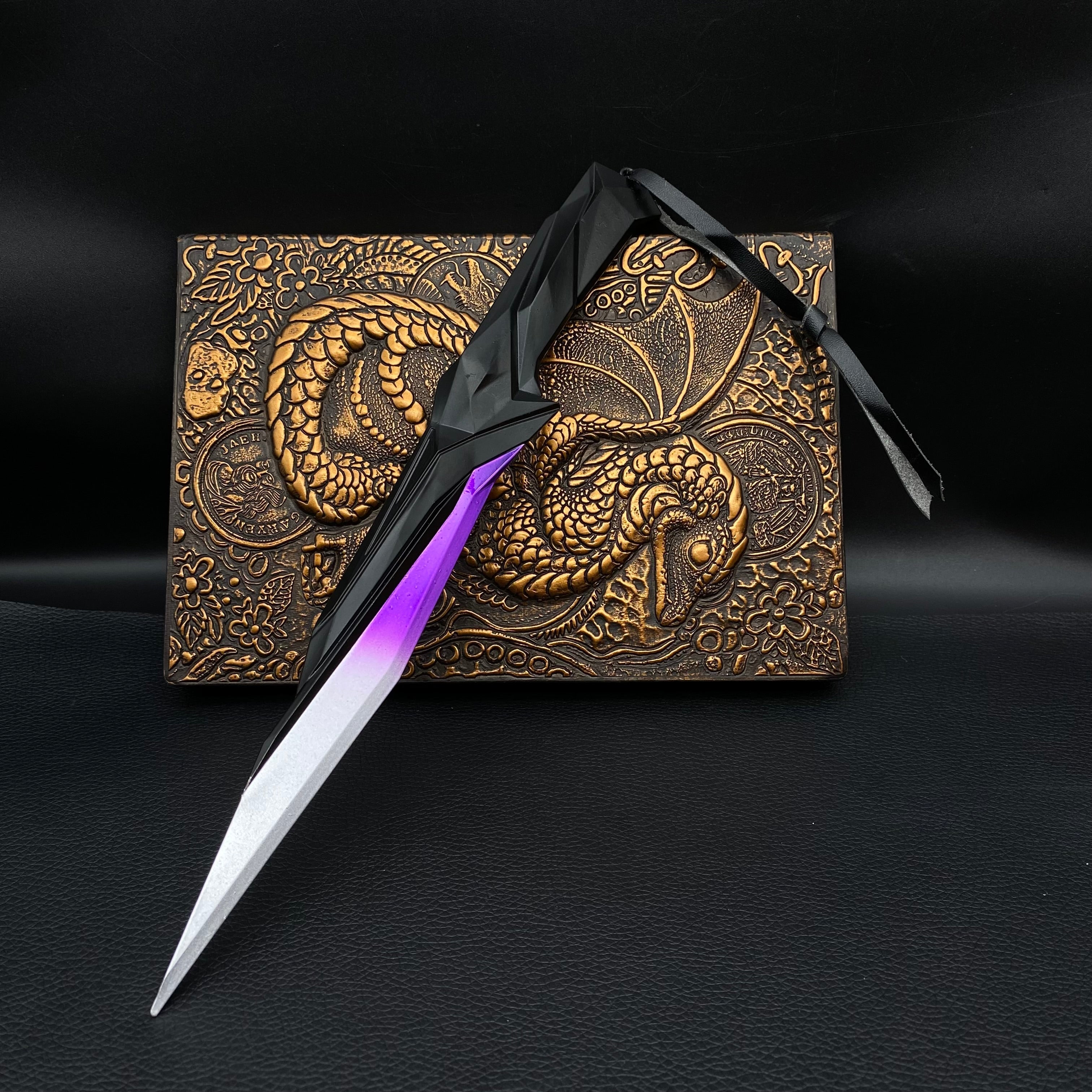 28CM Metal Singularity Knife Purple Replica - Tophatter Daily Deals