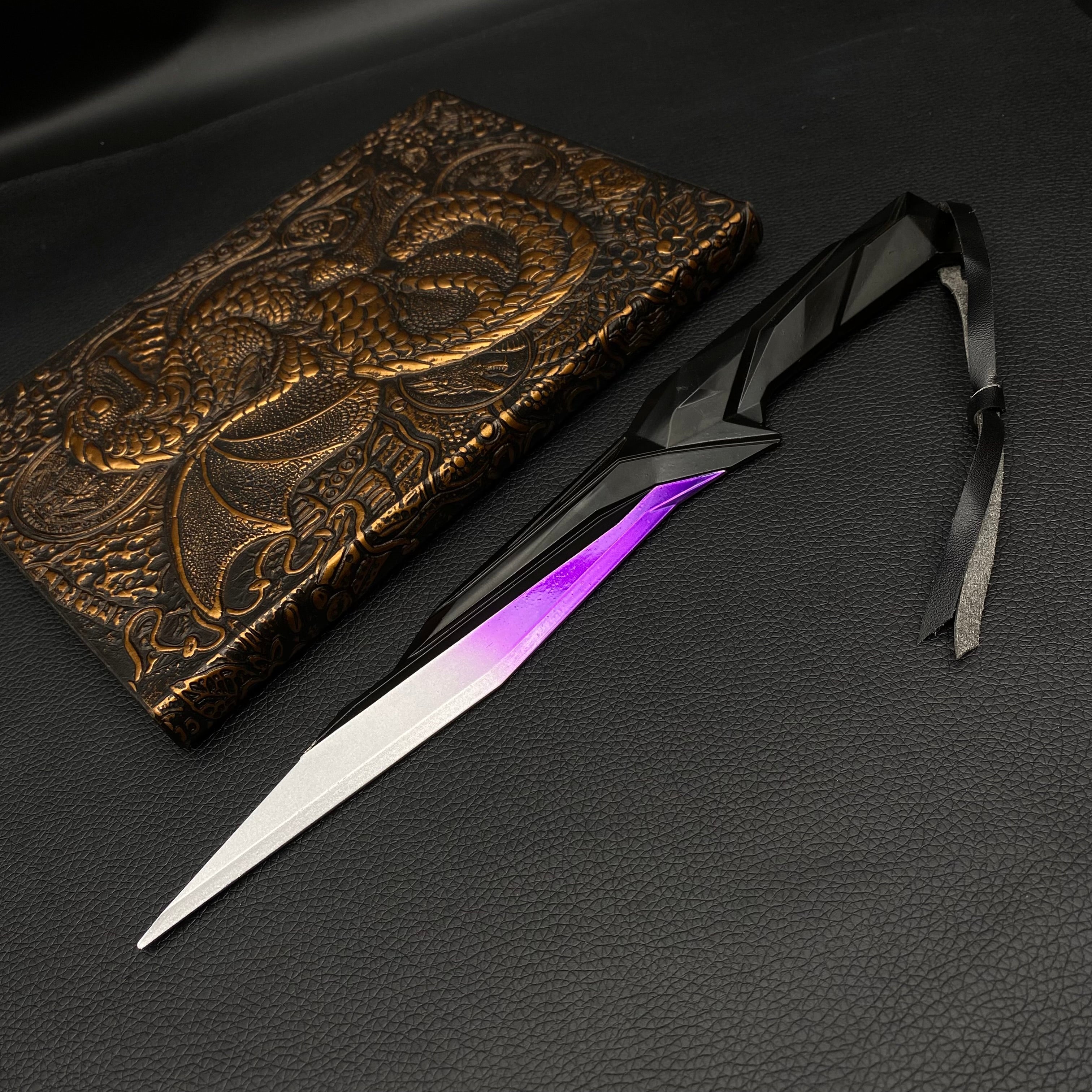 28CM Metal Singularity Knife Purple Replica - Tophatter Daily Deals