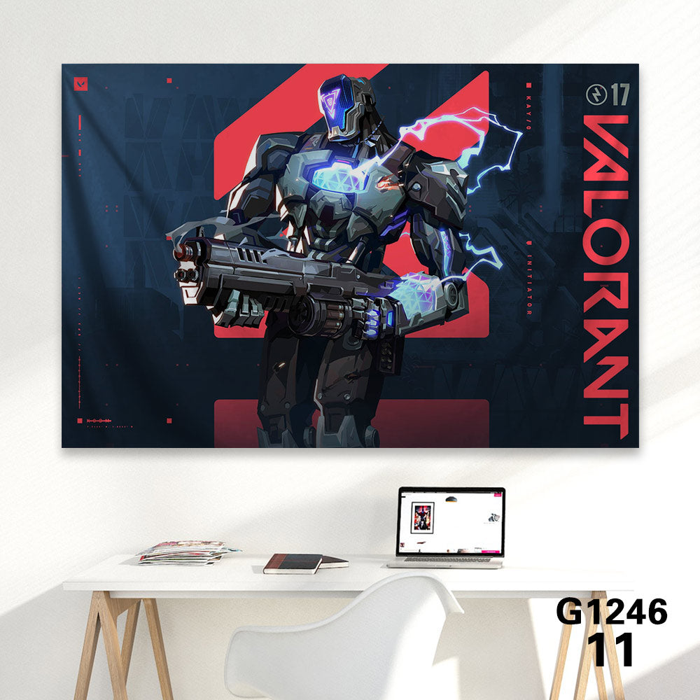 Customized Soft Hot Game Characters Tapestry Wall Arts Gamers Room Decor KAY O 海报、印刷品与视觉艺术品 - Tophatter Daily Deals