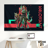 Customized Soft Hot Game Characters Tapestry Wall Arts Gamers Room Decor Skye 海报、印刷品与视觉艺术品 - Tophatter Daily Deals