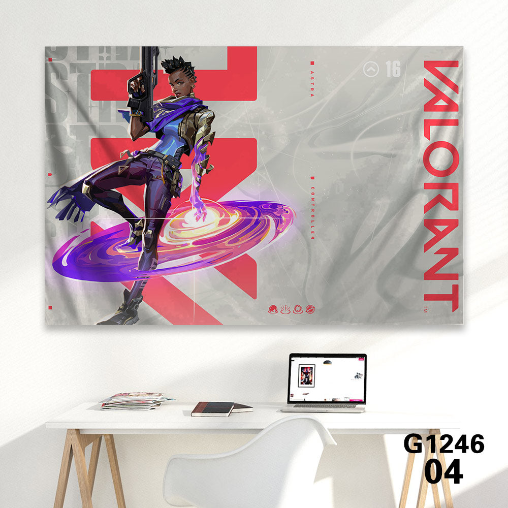 Customized Soft Hot Game Characters Tapestry Wall Arts Gamers Room Decor Astra A 海报、印刷品与视觉艺术品 - Tophatter Daily Deals
