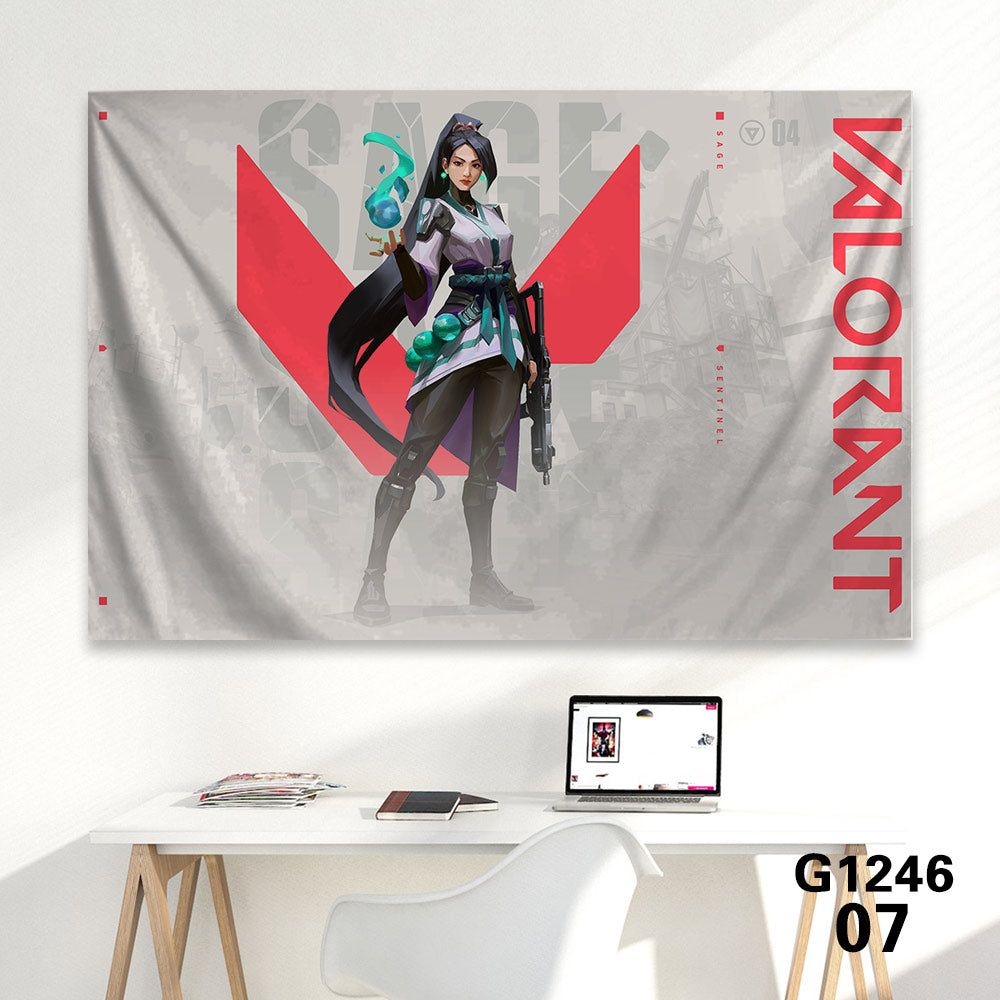 Customized Soft Hot Game Characters Tapestry Wall Arts Gamers Room Decor Sage A 海报、印刷品与视觉艺术品 - Tophatter Daily Deals