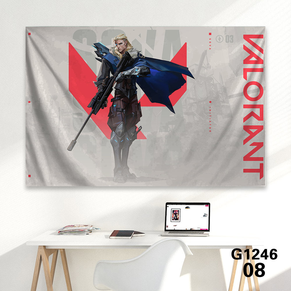 Customized Soft Hot Game Characters Tapestry Wall Arts Gamers Room Decor Sova A 海报、印刷品与视觉艺术品 - Tophatter Daily Deals