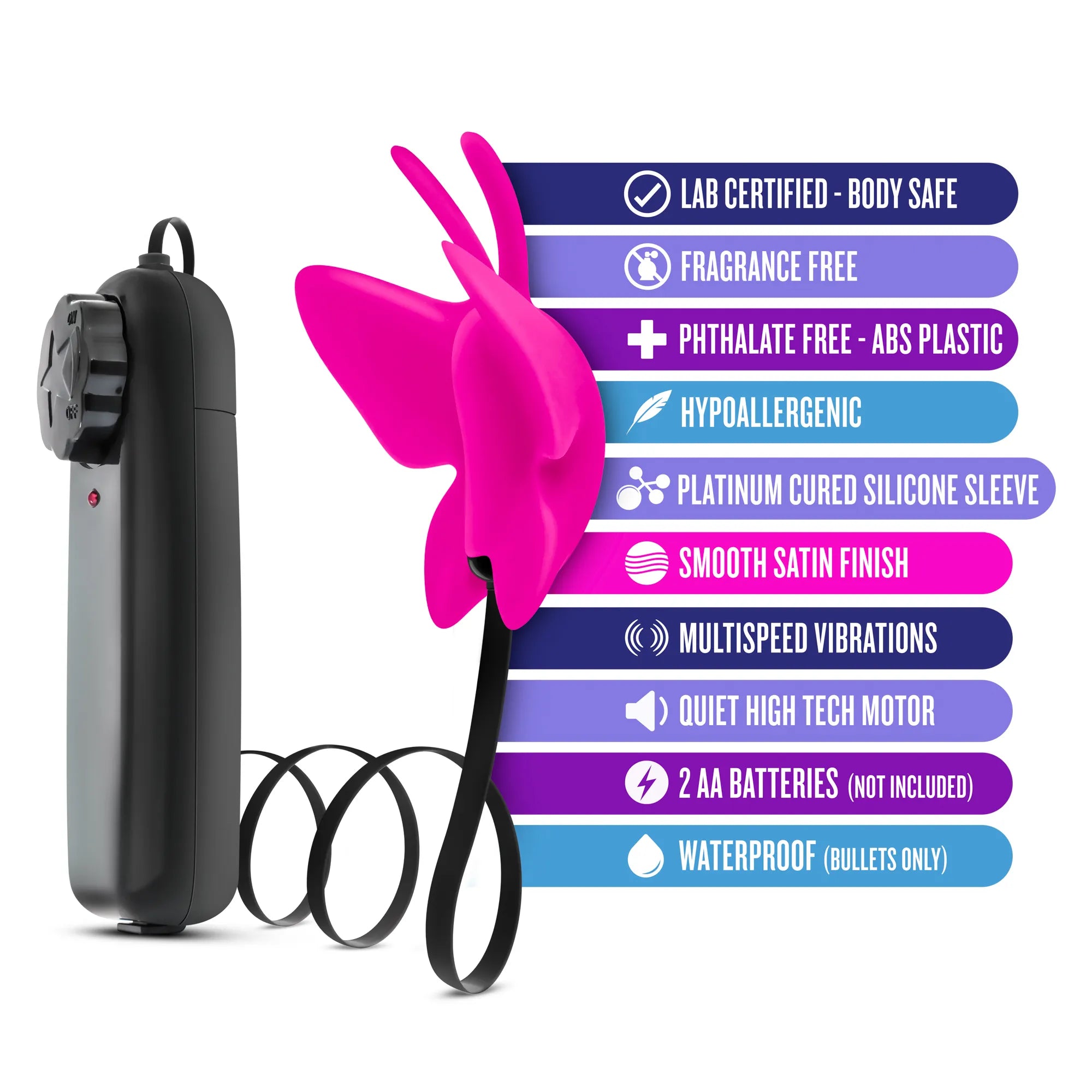 Luxe Butterfly Teaser – Vibrating Multi-Point Stimulator > Sex Toys For Ladies > Clitoral Vibrators and Stimulators - Tophatter Daily Deals