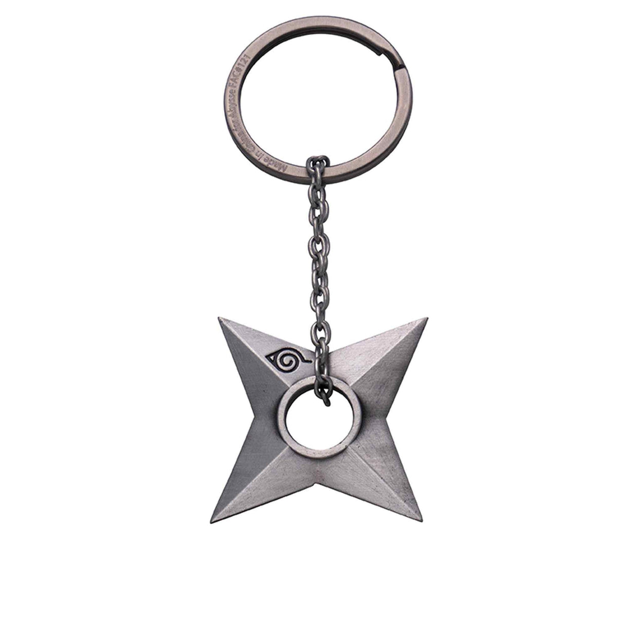 Naruto - Konoha Shuriken 3D Keychain Keyring - Tophatter Daily Deals