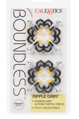 Boundless Nipple Grips Heavy Duty Fully Adjustable 4-Point Press Clamp Set > Sex Toys > Nipple Clamps - Tophatter Daily Deals