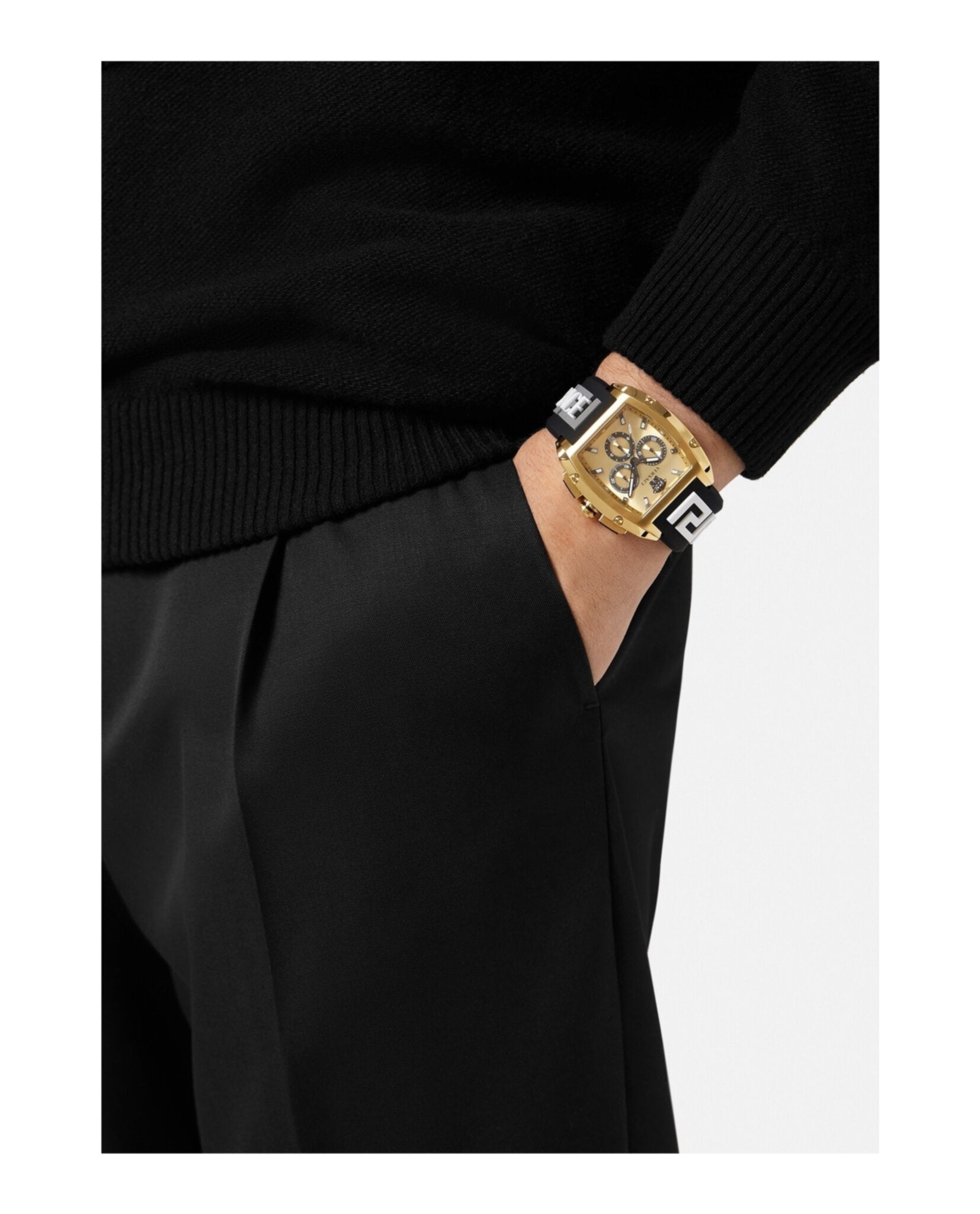 Versace Dominus Chronograph Watch Watches - Tophatter Daily Deals