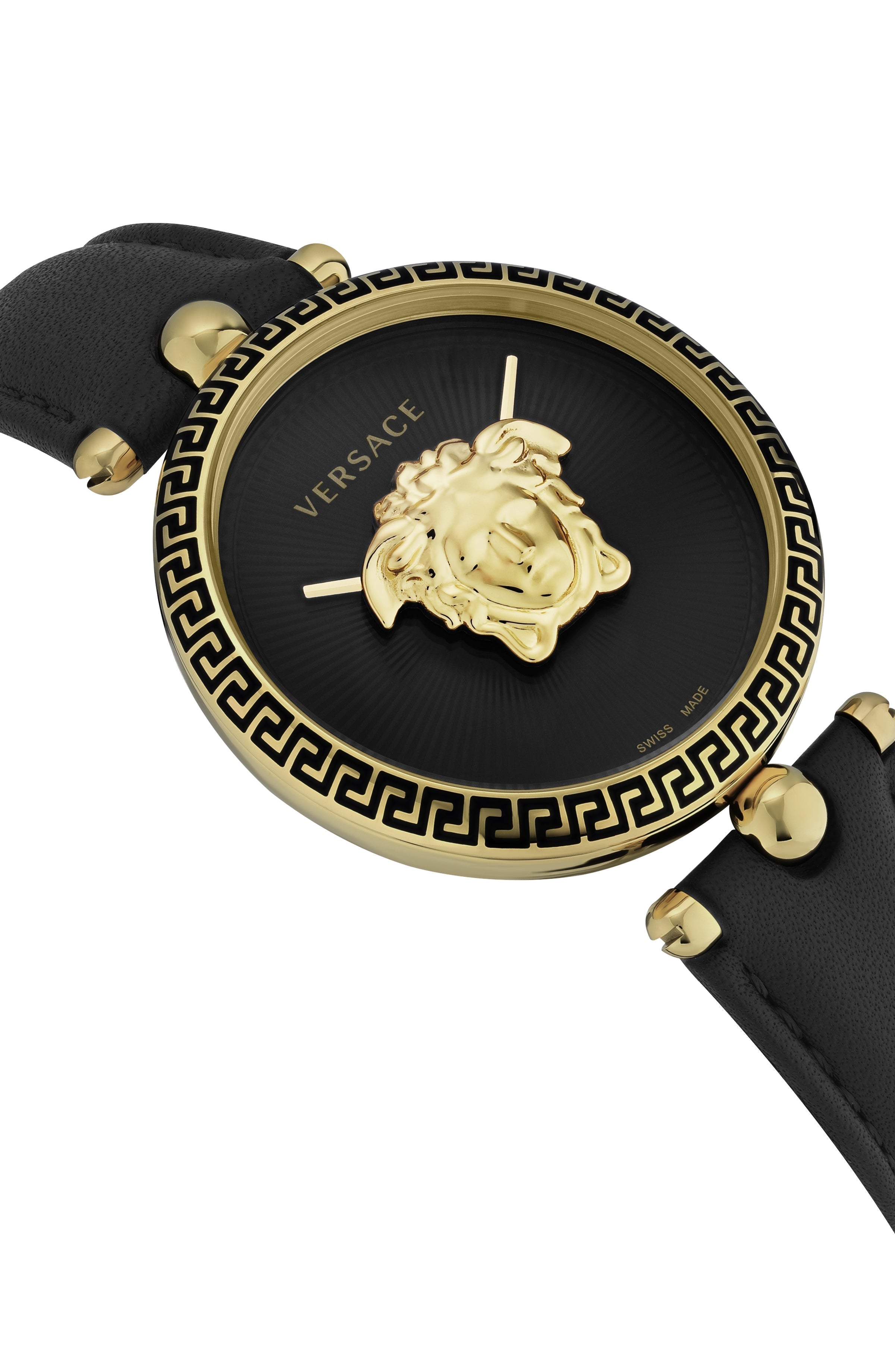Versace Palazzo Empire Leather Watch Watches - Tophatter Daily Deals