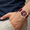 Versace Greca Chrono Leather Watch Watches - Tophatter Daily Deals