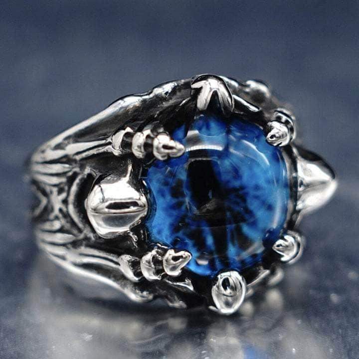 Very Cool Men's Blue Evil Eye Ring - Tophatter's Smashing Daily Deals | Shop Like a Billionaire