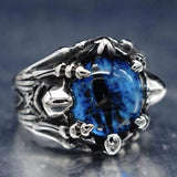 Very Cool Men's Blue Evil Eye Ring Rings - Tophatter Daily Deals