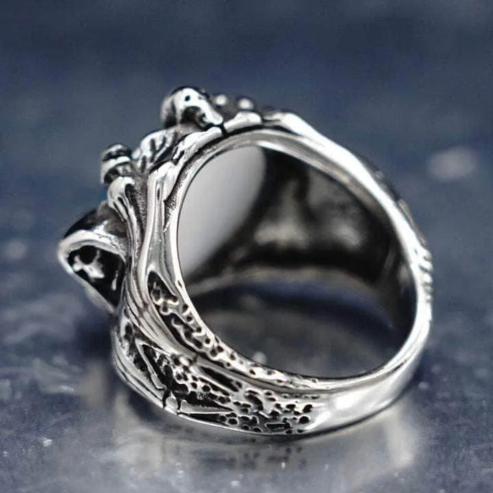 Very Cool Men's Blue Evil Eye Ring Rings - Tophatter Daily Deals