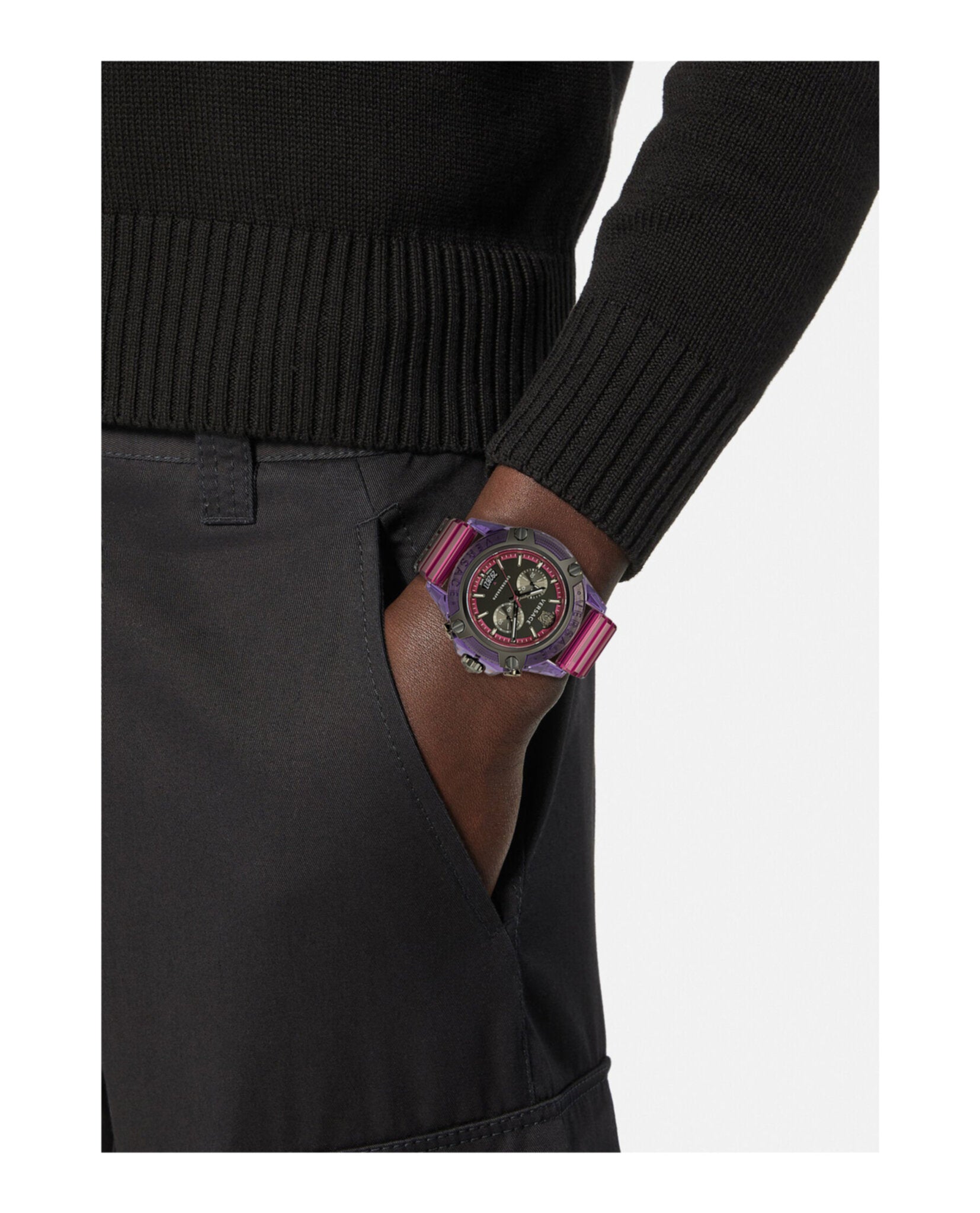 Versace Icon Active Chronograph Watch Watches - Tophatter Daily Deals