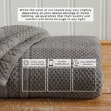 100% Cotton Checkered Jacquard Bath Towel Set - Giuliana Collection Bath - Tophatter Daily Deals