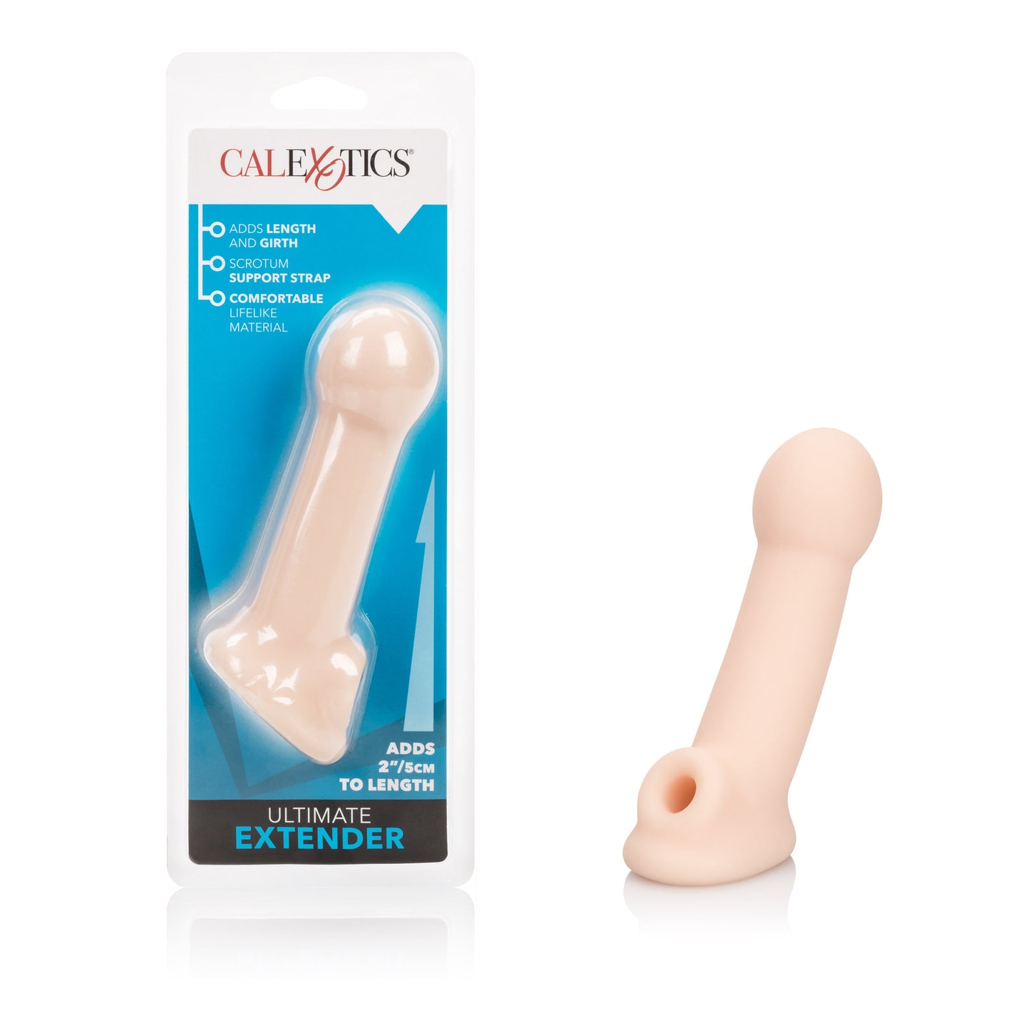 Ultimate Penis Extender Sleeve with Scrotum Support Strap Adds 2 Inches Length and Girth > Sex Toys For Men > Penis Sleeves - Tophatter Daily Deals