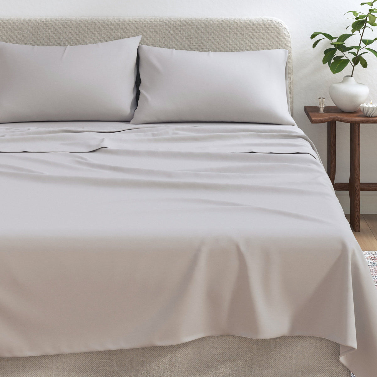 100% Organic Cotton Jersey Knit Sheets Bedding - Tophatter Daily Deals