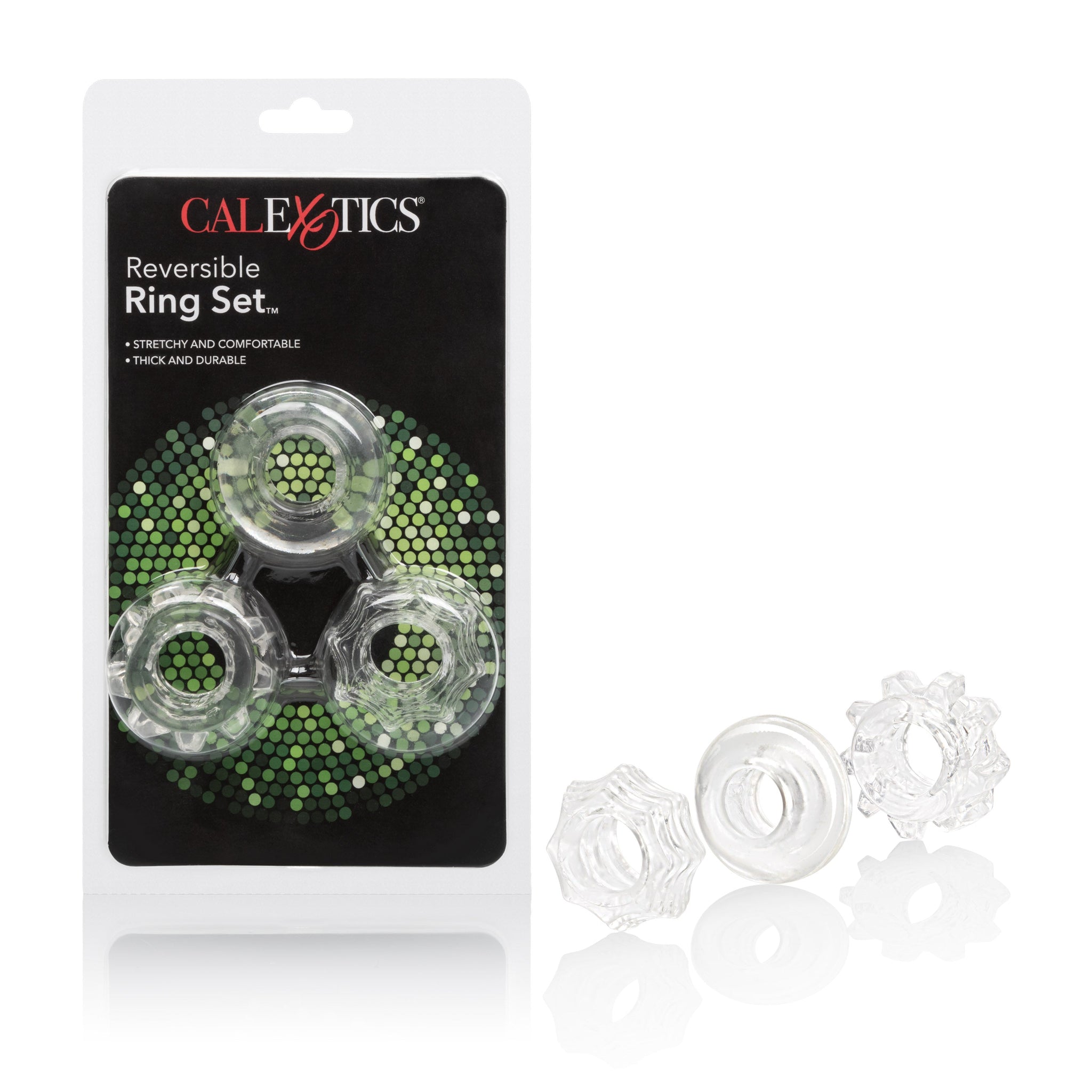 Reversible Ring Set – Stretchy Durable Erection Enhancers 3-Piece Set > Cock Ring > Sets - Tophatter Daily Deals