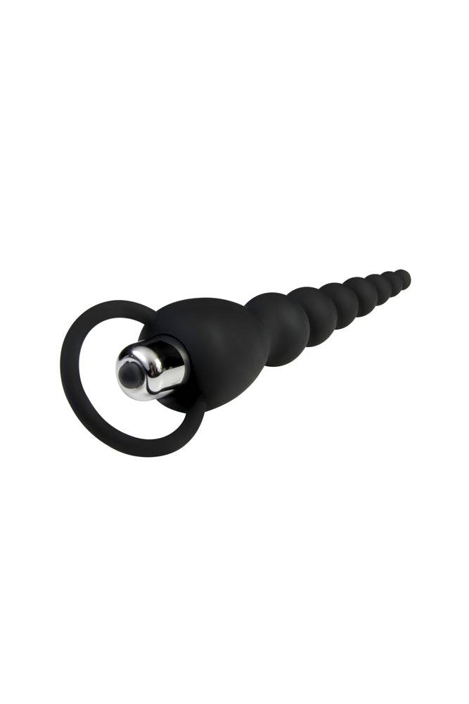 Adam & Eve - Vibrating Silicone Anal Beads - Black Sex Toy - Tophatter Daily Deals
