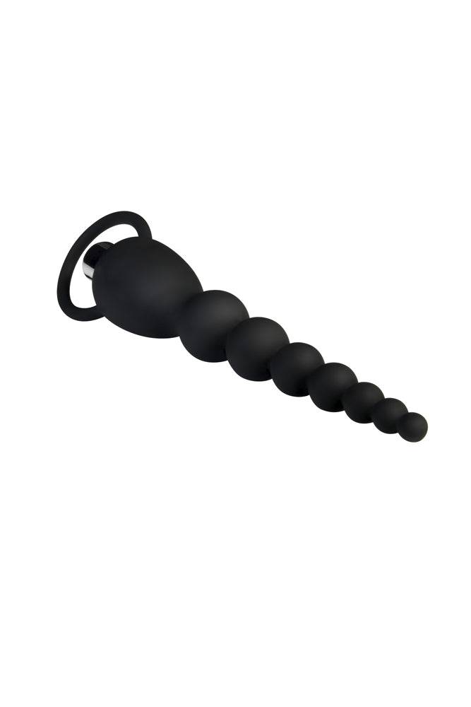 Adam & Eve - Vibrating Silicone Anal Beads - Black Sex Toy - Tophatter Daily Deals