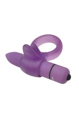 Adam & Eve - Vibrating Clitoral Tongue Cock Ring - Purple Sex Toy - Tophatter Daily Deals
