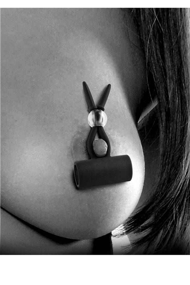 Pipedream - Fetish Fantasy Limited Edition - Vibrating Silicone Nipple Lassos - Black BDSM - Tophatter Daily Deals