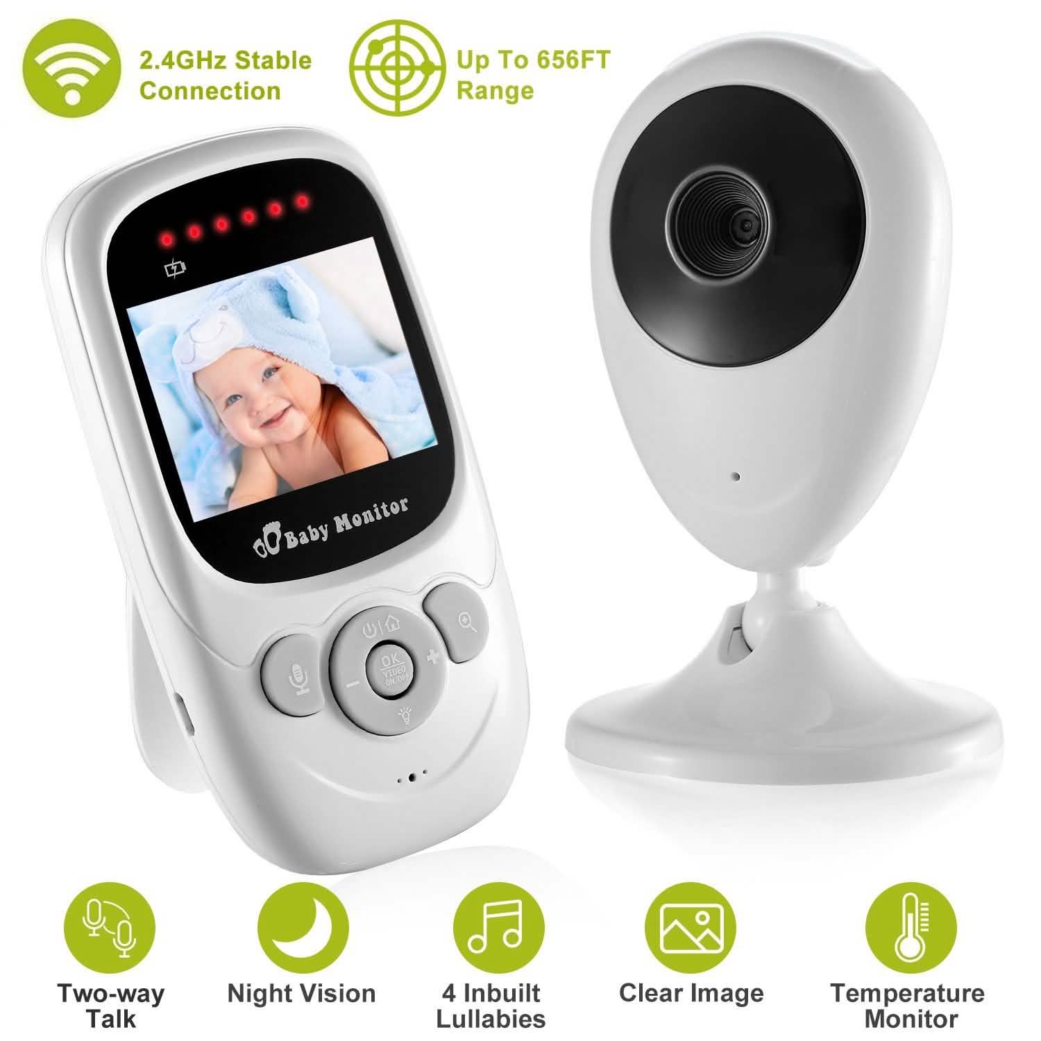 Video Baby with Digital Camera Infrared Night Viion Baby Gear - Tophatter Daily Deals