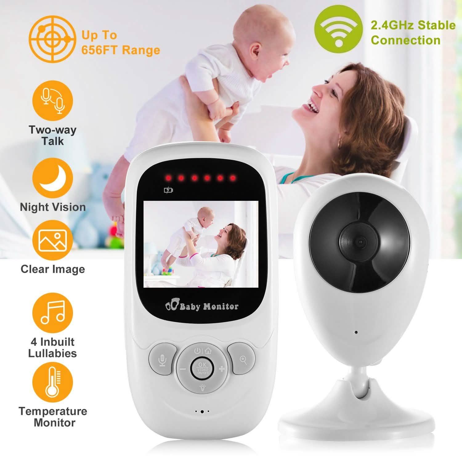 Video Baby with Digital Camera Infrared Night Viion Baby Gear - Tophatter Daily Deals